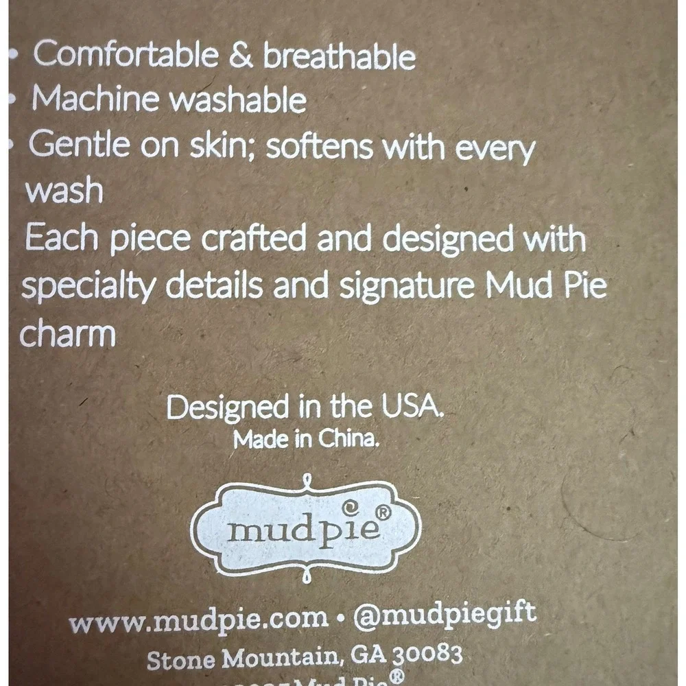 Mud Pie Pink Cowgirl Cowboy Hat Muslin Swaddle‎ Blanket Western Rodeo NIB